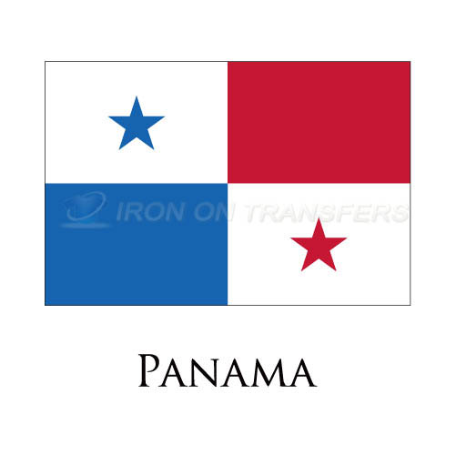 Panama flag Iron-on Stickers (Heat Transfers)NO.1954